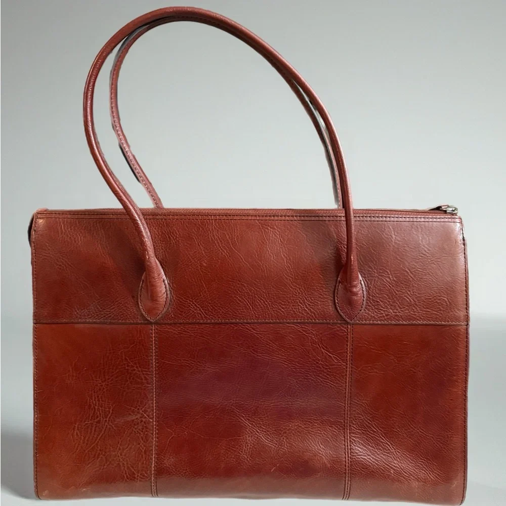 Pelle Studio Classic Brown Leather Satchel - Picture 3 of 8